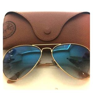Ray Ban Aviator gradient blue